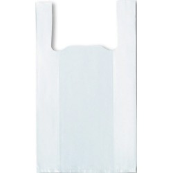 3000 sacs plastique bretelle blanc 18x5/5x35 cm