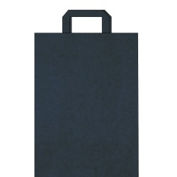 Sac papier kraft couleur personnalisable poignées plates