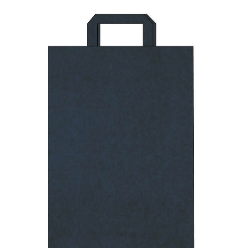 Sac papier kraft couleur personnalisable poignées plates