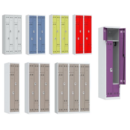 Vestiaire "gain de place" portes L portes Z