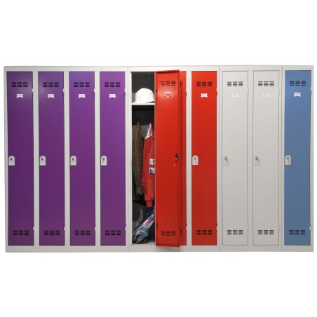 Casier Vestiaire 4 colonnes monobloc soudé industrie propre