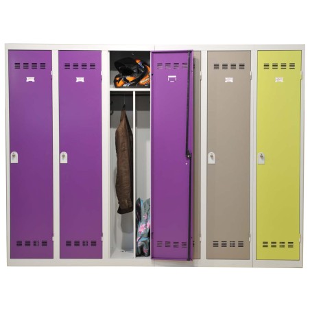 Casier Vestiaire 1 colonne 40 cm monobloc soudé industrie salissante