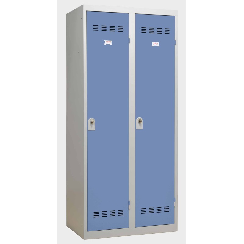 Casier Vestiaire 2 colonnes monobloc soudé industrie salissante 40 cm