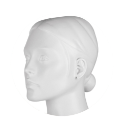 Mannequin vitrine femme déhanché blanc tête au choix