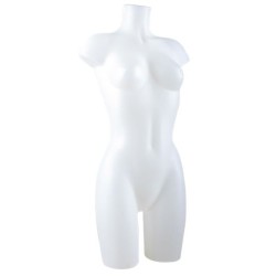Buste torso PVC femme blanc