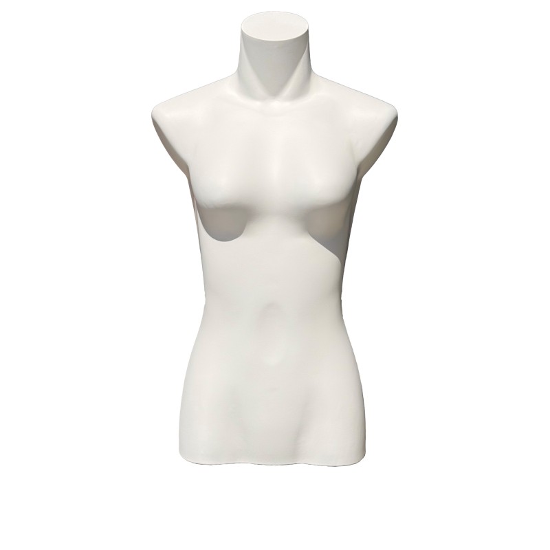 Buste Torso Femme court blanc mat