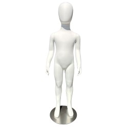 Mannequin enfant 6 ans blanc mat