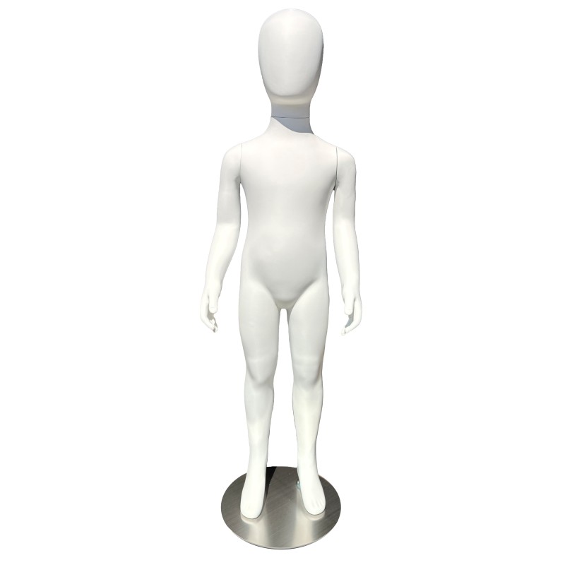 Mannequin enfant 6 ans blanc mat Mannequin enfant 6 ans blanc mat