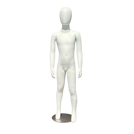 Mannequin enfant 8 ans blanc mat
