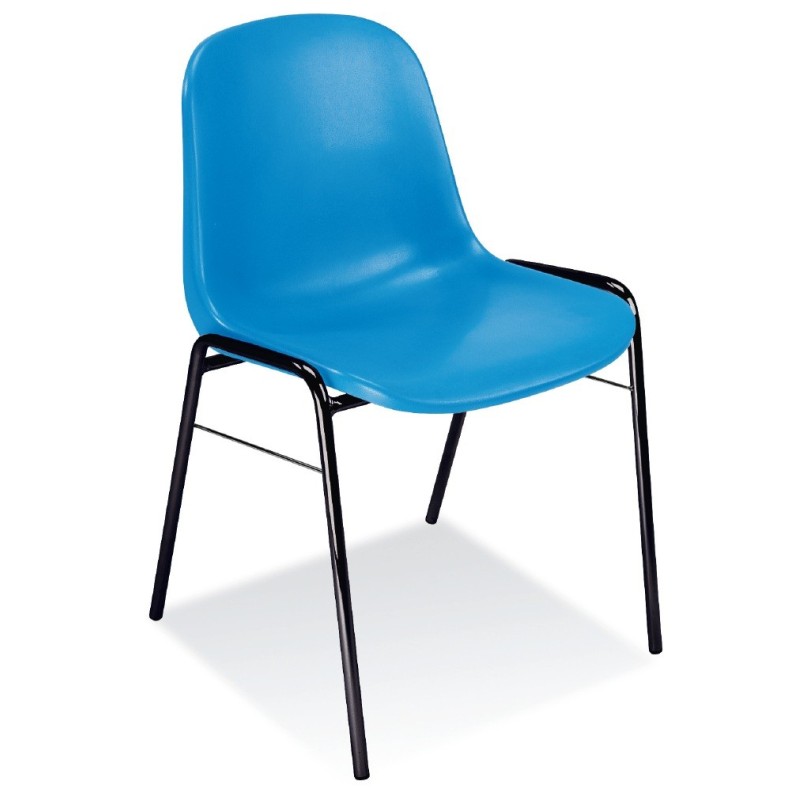 Chaise Beta monocoque bleu