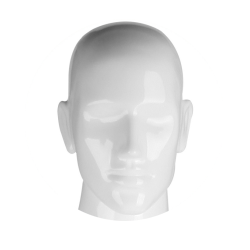 Mannequin vitrine homme blanc tête