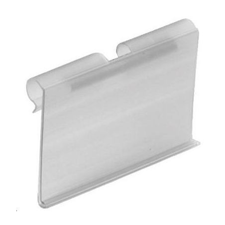Porte-étiquette fil t transparent 40x65 mm