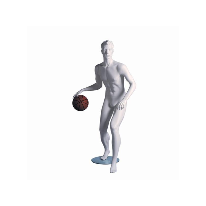Mannequin sportif homme basketteur blanc