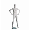 Mannequin sportif femme fitness B blanc