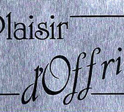 1000 Étiquettes Plaisir d'offrir Argent