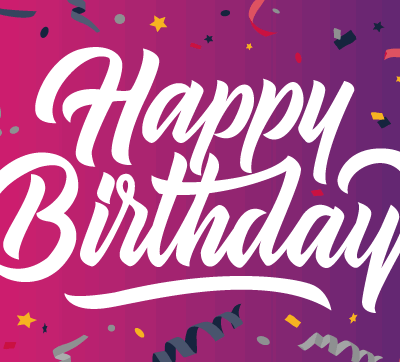 500 Étiquettes "Happy Birthday"