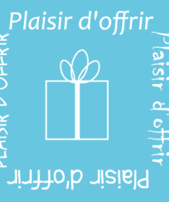 500 Étiquettes "plaisir d'offrir" Bleu