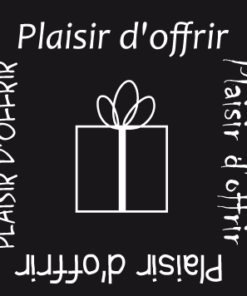 500 Étiquettes "plaisir d'offrir" Noir
