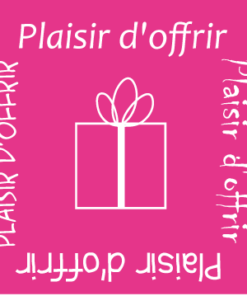 500 Étiquettes "plaisir d'offrir" Rose