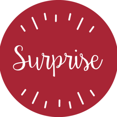 500 Étiquettes "Surprise"