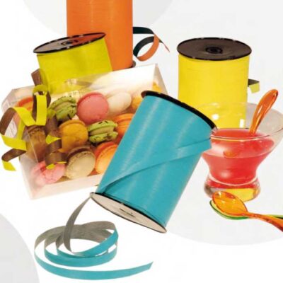 Bolduc bicolore Gris/Blanc 10 mm x 250 m