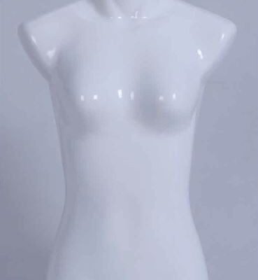 Buste Torso Femme court blanc mat