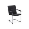Chaise Rumba similicuir noir