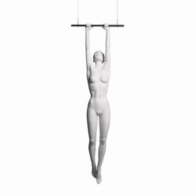 Mannequin sportif femme acrobate blanc