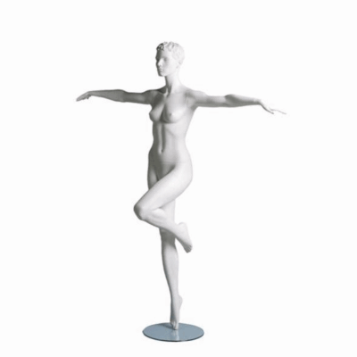 Mannequin sportif femme aérobic blanc