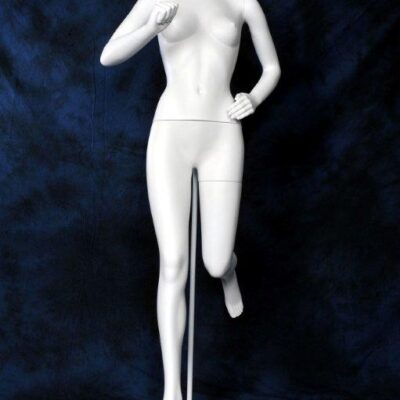 Mannequin sportif femme Runner sans tête blanc