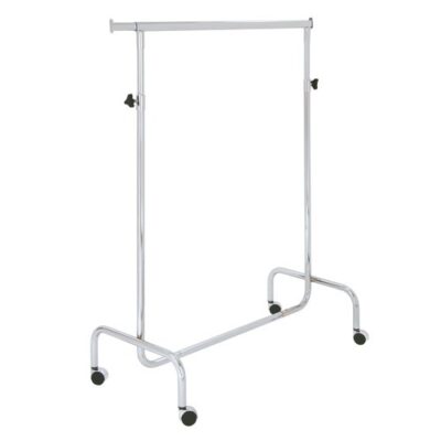 Penderie droite chrome hauteur réglable L.100 cm