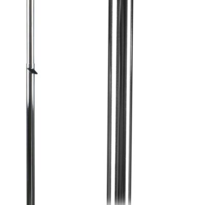 Pied base chromé pour buste torso fixation cou