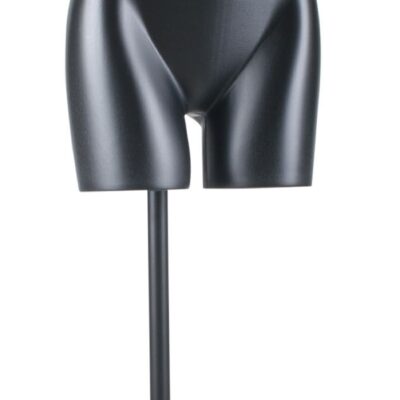 Pied base noir pour buste torso fixation dos