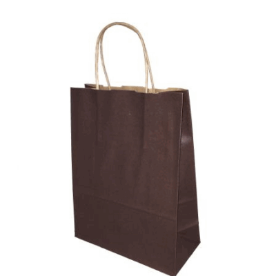 Sac papier kraft Chocolat L18xP8xH24cm x50