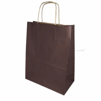 Sac papier kraft Chocolat L22xP10xH29cm x50