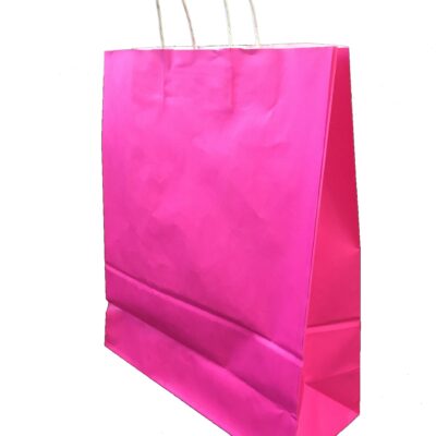 Sac papier kraft Fuchsia L36xP12xH41 cm x50