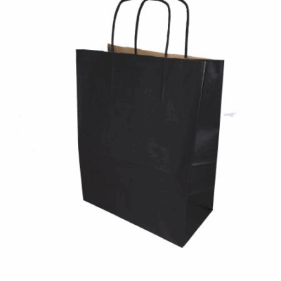 Sac papier kraft Noir L24xP12xH31cm x50