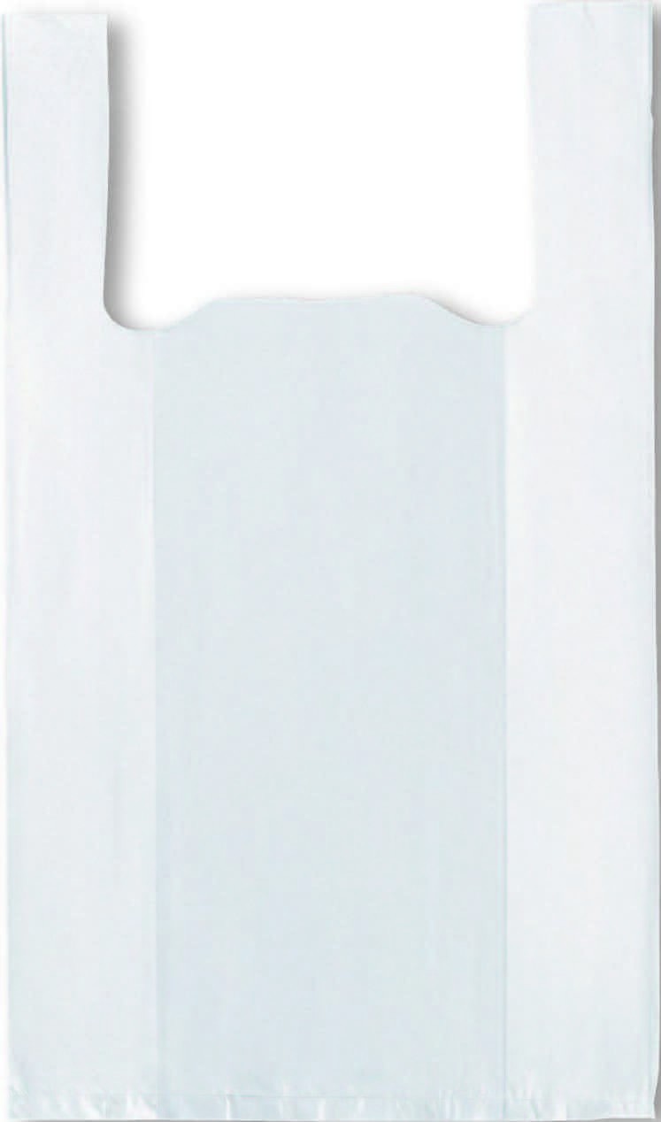 500 sacs réutilisable blancs à bretelles 33+10/10x60 cm