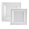 50 Assiettes Carrées Bagasse