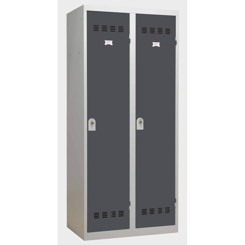 Vestiaires 2 colonnes monobloc soudé industrie salissante