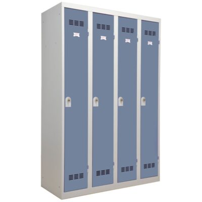 Alternative view of Vestiaires 4 colonnes monobloc soudé industrie propre