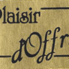1000 Étiquettes Plaisir d'offrir Or