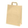 50 Sacs cabas kraft Brun 70g L26xP17xH34 cm poignées plates