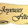 500 Étiquettes Joyeuses Fêtes Parchemin or