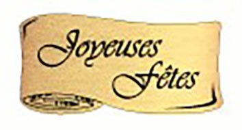 500 Étiquettes Joyeuses Fêtes Parchemin or