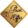 500 Étiquettes "plaisir d'offrir" Or