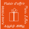 500 Étiquettes "plaisir d'offrir" Orange