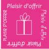 500 Étiquettes "plaisir d'offrir" Rose