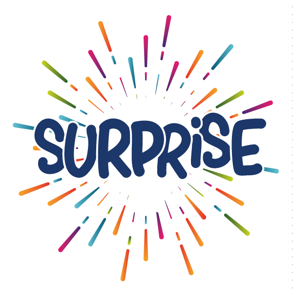 500 Étiquettes "Surprise"
