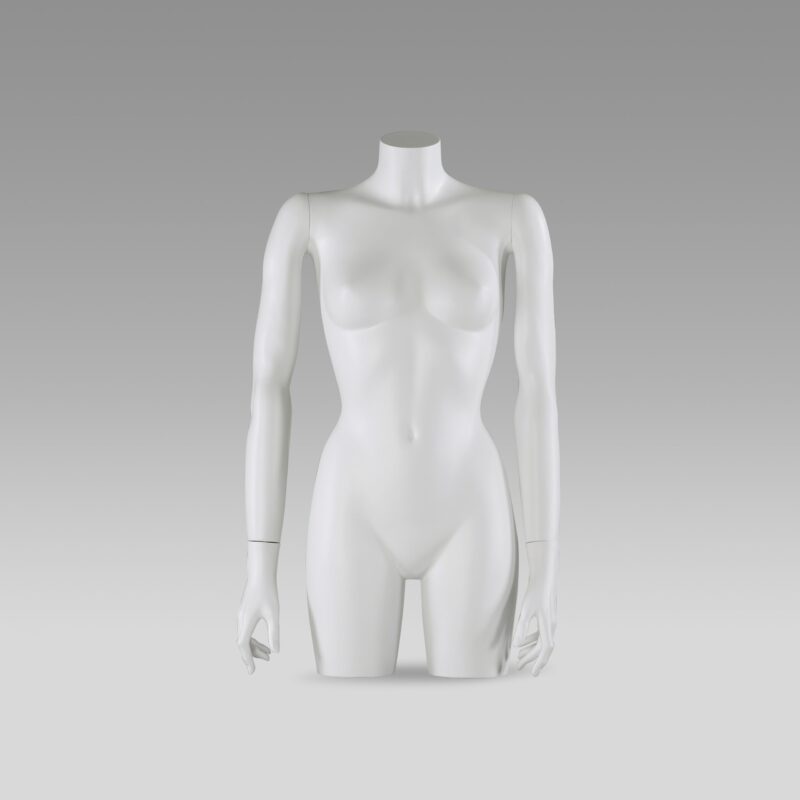 Buste Torso Femme Blanc avec bras